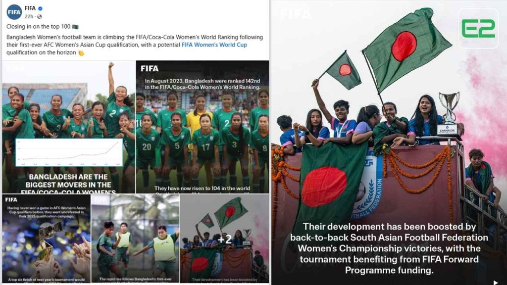 FIFA impressed by Bangladesh women's football progress